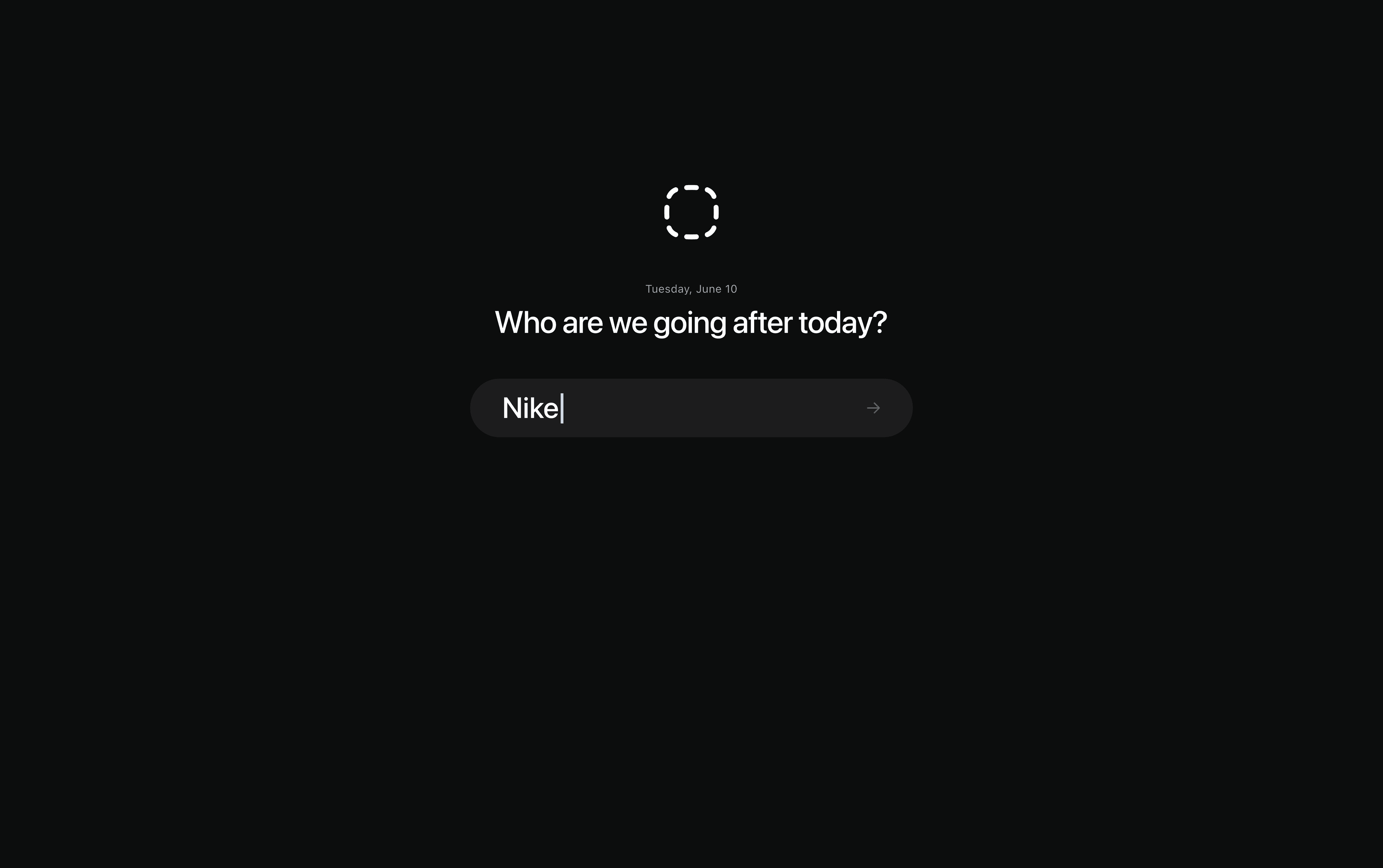 Adrata onboarding — “Who are we going after today?”